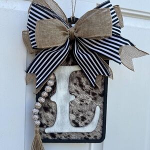 Custom Rustic Farmhouse "L" Wall Hanger